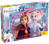 Lisciani - Reine des Neiges 2 - Puzzle Double Face 60 Pièces - Dès 4 Ans | Puzzle Double Face 60 Pièces - Verso à Colorier - Carton Épais et Résistant - Concentration, Patience et Observation