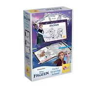 Lisciani - Reine des Neiges - École de Dessin Format Poche - Dès 3 Ans | Coffret Créatif de Voyage - Mini Ardoises Effaçables et Feutres - Reproduction de Modèles Guidée - Format Sac à Dos Nomade