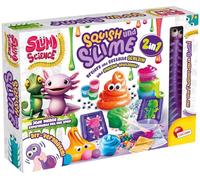 Lisciani - SLUMI Science - Slime et Squishy Kit 2 en 1 pour enfants à partir de 7 ans - Boîte d'expérimentation DIY avec accessoires - Jouet créatif pour garçons scientifiques, violet