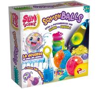 Lisciani - Slumi Science - Squish Balls - Kit Création Balles Slime Enfant dès 7 Ans - Activité DIY Slime Personnalisé - Balles Squishy Anti Stress à Remplir - Déco Perles Étoiles Effet Lumineux