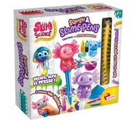 Lisciani - Slumi Science - Squish & Slime Pens - Kit Création Stylos Axolotl Enfant dès 7 Ans - Activité Slime DIY - Décoration Stylos Pigments Perles - Expérience Créative Sensorielle