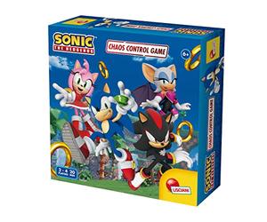 Lisciani - Sonic Chaos - Jeu de Société Parcours et Aventure - Dès 6 Ans | 2 à 4 Joueurs - Logique, Esprit d'Équipe, Rapidité et Patience - Parties de 20 Minutes - Parcours d'Aventure à Franchir Vite