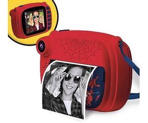 Lisciani - Spider-Man Print Cam - Appareil Photo Instantané - Dès 5 Ans | Modèle Hi-Tech Éducatif - Écran Couleur 4 Pouces et Double Caméra pour Selfie - Cadres et Autocollants Inclus - 180 Photos