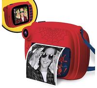 Lisciani - SPIDER- MAN Print CAM - Appareil Photo Instantané - HiTech Educatif - Ecran Couleur 4 Pouces - Double Caméra pour Selfie - Vidéo - 180 Photos - Cadres et Autocollants - Dès 5 ans