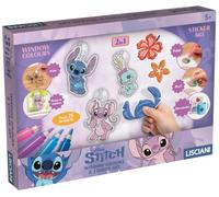 Lisciani Giochi 118816 Stitch & Angel Window Colors & Sticker Art