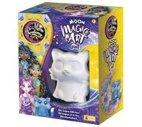 Lisciani - THE MOON ACADEMY - Kit Créatif Figurine de Chat à Peindre et Décorer - Pour Enfants de 7 Ans - Peintures Phosphorescentes & Pinceau Inclus - Activité Manuelle Éducative et Amusante