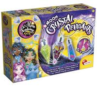 Lisciani - THE MOON ACADEMY - Kit Création Pendentifs Magiques de la Lune - Pour Enfants dès 7 Ans - Remplissez et Décorez vos Pendentifs en Cristal Personalisés - Matériel & Cristaux Inclus