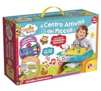 Liscianigiochi- Animaux Carotina Baby Banquet électronique Console éducative, Enfants 1-4 Ans, développement sensoriel, Table à Monter, kit de Construction, 97067, Multicolore