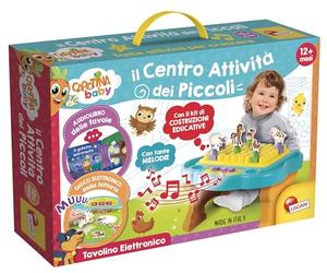Liscianigiochi- Animaux Carotina Baby Banquet électronique Console éducative, Enfants 1-4 Ans, développement sensoriel, Table à Monter, kit de Construction, 97067, Multicolore