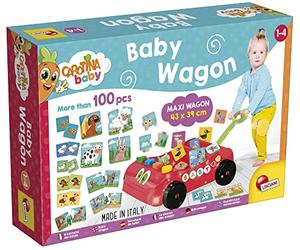 Liscianigiochi- Carotina Baby Wagon, 67879, Chariot EDUCATIF-Ancien MODELE, Taille Unique