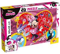 Liscianigiochi- Disney-Minnie Puzzle Recto/Verso 24 Pieces - MINNIE-73979, 73979, Multicolore, 50X35 cm