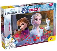 Liscianigiochi- Disney Frozen LA Reine des NEIGES 2 LISCIANI Recto/Verso NEIGES-81295, 81295, Disney Puzzle Double Face 24 pièces Frozen 2