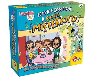 Liscianigiochi-Il Puzzle misterioso Della Famiglia GBR-Gli scherzi Dei cuccioli Jeu Pouzzle de la Famille Fantaisie dans la Cuisine, 102709