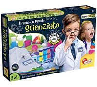 Liscianigiochi, I'm a Genius Je suis un Scientifique, Verre Gradué, Ampoule Graduée, Pincettes, Pipettes, Cuillères Mesures,Multicolore, 97418