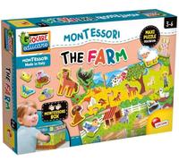 Liscianigiochi - Jeu Educatif Montessori - Boîte Tactile - Reconnais Les Animaux De La Ferme - Pour Enfants de 3 à 6 ans