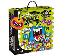Liscianigiochi - Kids Love Monsters Domino 82735 Kids Love Monsters Domino Tombola et Mémo des Montres Jeu, Multicolore,