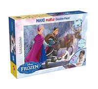 Puzzle Maxi Double-Face Disney Frozen Elsa et Anna 108 Pièces Retro Fahrbar 3368