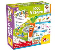 Liscianigiochi LISCIANI - 1000 Questions - Valise Jeux - Quiz - Divers Thèmes - Stylo Parlant et Lumineux - Jeu Educatif - pour Enfants de 3 à 6 Ans - Carotina