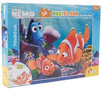 Liscianigiochi, Maxi Puzzle pour enfants à partir de 3 ans, 24 pièces, 2 en 1 Double Face Recto / Verso avec le dos à colorier - Disney Nemo 74112