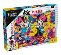 Liscianigiochi, Maxi Puzzle pour enfants a partir de 4 ans, 250 pièces, 2 en 1 Double Face Recto / Verso avec le dos à colorier - Disney Minnie Mouse - 91690