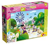 Liscianigiochi- Mickey & Friends Minnie Puzzle Recto/Verso 150 Pieces - MINNIE-48335, 48335, Rouge et Blanc