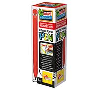 Liscianigiochi - Montessori Pen - Stylo pour Apprendre à écrire - Activité Montessori - Apprentissage Ecriture - Développe la Motricité Fine pour enfants 3 ,4 , 5 et 6 ans