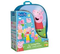 Liscianigiochi- Peppa Pig Jeux 1ER Age Backpack-Baby Blocs 36 PCS - 82674