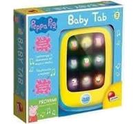 Liscianigiochi - PEPPA PIG - Jouet Imitation Tablette pour Bébé dès 1 an - Affichage Lumineux Led sur Ecran avec Miroir Magique - Parlant,Diffuse les voix des Personnages - Amusant dès 12 mois