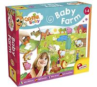 Liscianigiochi - Puzzle 18 Pièces Décor Ferme Et Animaux En Plastique - Jeu Educatif - Pour Enfants de 1 à 4 ans - Carotina Baby