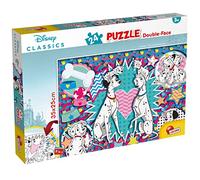 Liscianigiochigiochi - Disney Puzzle DF M-Plus 24-101 Dalmatiens - Puzzle Double Face - 25x35 cm - 24 Pièces - Développe Dextérité, Imagination et Observation - Multicolore - Dès 3 Ans