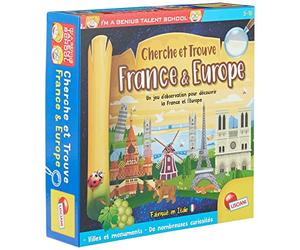 LiscianigiochiI'M A GENIUS CHERCHE ET TROUVE - FRANCE EUROPE , Un jeu-questionnaire éducatif et amusant sous forme de parcours pour les enfants à partir de 5 ans