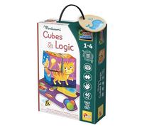 Lisciani – Jeu en bois – Montessori Cubes and Logic – 2-en-1 Animaux – Dès 2 ans