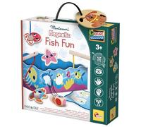 LiscianigiochiMontessori Wood Magnetic Fish Fun, Jeu de Pêche Magnétique