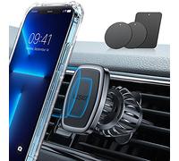 LISEN 2024 Support Telephone Voiture Magnetique, [6 Aimants Puissants] [Clip Améliorer] Porte Téléphone Voiture Aimanté pour iPhone 16 15 14 Pro Max Plus, Galaxy 24 23 Ultra et Android Smartphone