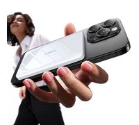 LISEN Batterie Externe Magsafe iPhone,Ultra Slim Batterie Magsafe Magnetique Power Bank Saint Valentin Cadeau pour Homme, 5,000mAh Mini Power Bank pour iPhone 17 Air/16/15/14/13 Pro Max,Blanc Neige