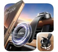 LISEN Support de téléphone portable pour voiture Magsafe - Pliable à 360°
