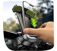 LISEN Support de téléphone portable universel pour guidon de vélo, support de téléphone portable à 360 ° avec double sécurité, support de smartphone pour vélo pour montage facile, compatible avec