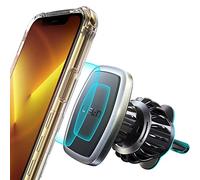LISEN Support Téléphone Voiture, Clip Améliorer 2022 [6 Super Aimants Puissants] [Case Friendly] Support Magnetique Porte Telephone Voiture pour Tous Les