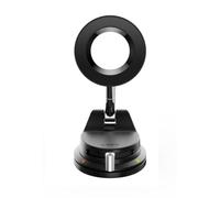 LISEN Support Telephone Voiture Magnetique, Stabilité Militaire & Réutilisable Ventouse, Support Telephone Voiture Magsafe, pour iPhone 16 15 Pro Max, Galaxy S25, Xiaomi, Huawei (Black)