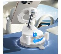 LISEN Support Telephone Voiture Magnetique, Stabilité Militaire & Réutilisable Ventouse, Support Telephone Voiture Magsafe, pour iPhone 16 15 Pro Max, Galaxy S25, Xiaomi, Huawei, iPad Air 17