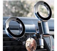 LISEN Support Téléphone Voiture Magsafe, Clip Améliorer 2024 [30 Super Aimants Puissants] [Case Friendly] Support Magnetique Porte Telephone Voiture Aimanté pour Tous Les pour iPhone 15 14 13 Pro Max