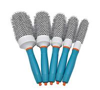 Liseng Brosse à cheveux ronde ionique en céramique baril de coiffure Salon de coiffure ensemble d'outils de brosse à friser baril (19mm 25mm 32mm 45mm 53mm)