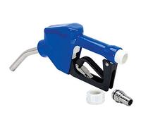 Liseng Buse automatique 3/4 NPT DEF/AdBlue en acier inoxydable avec pompe DEF pivotante, à carburant automatique, buse manuelle/automatique, enrouleur de protection contre le gel, bleu