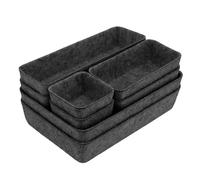 lisetar Lot de 8 organiseurs de tiroir en feutre respectueux de l'environnement, boîte de rangement pour bureau, maquillage, armoire et rangement