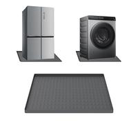 lisetar Tapis en silicone pour mini réfrigérateur 60 x 60 cm, protection de sol avec bords surélevés de 2,3 cm, plateau d'égouttement pour machine à laver et congélateur, bac d'égouttement, armoire à