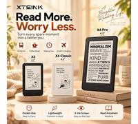Liseur de livres électroniques XTEINK X4Pro E-book X3, écran portable de 3,7 pouces, écran d'encre électronique ultra fin, liseur électronique, mémoire 16 Go, haute résolution