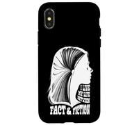 Liseuse de Livres Bookish Girl Life of Fact and Fiction Book Lover Coque pour iPhone X/XS