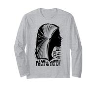 Liseuse de Livres Bookish Girl Life of Fact and Fiction Book Lover Manche Longue