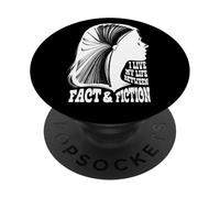 Liseuse de Livres Bookish Girl Life of Fact and Fiction Book Lover PopSockets PopGrip Adhésif