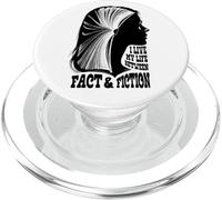 Liseuse de Livres Bookish Girl Life of Fact and Fiction Book Lover PopSockets PopGrip pour MagSafe